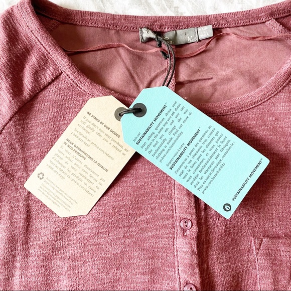 PRANA Hensley Henley Brandy NWT - Picture 5 of 12